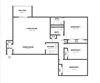 Three Bedroom Floorplan Three Bedroom 1,500 Sq.Ft. Floorplan at Walnut Crossings, PA